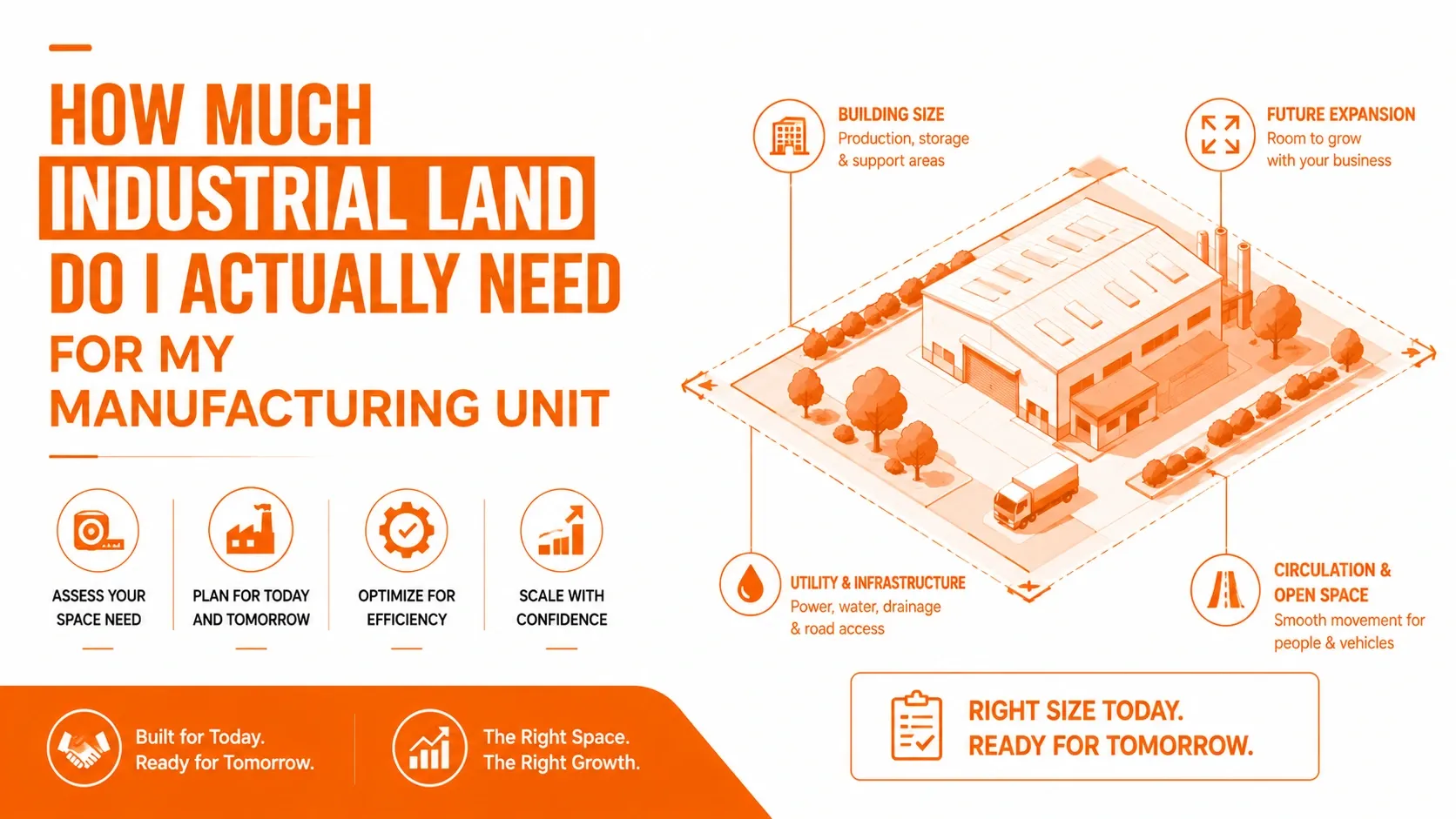 Industrial land for manufacturing unit planning