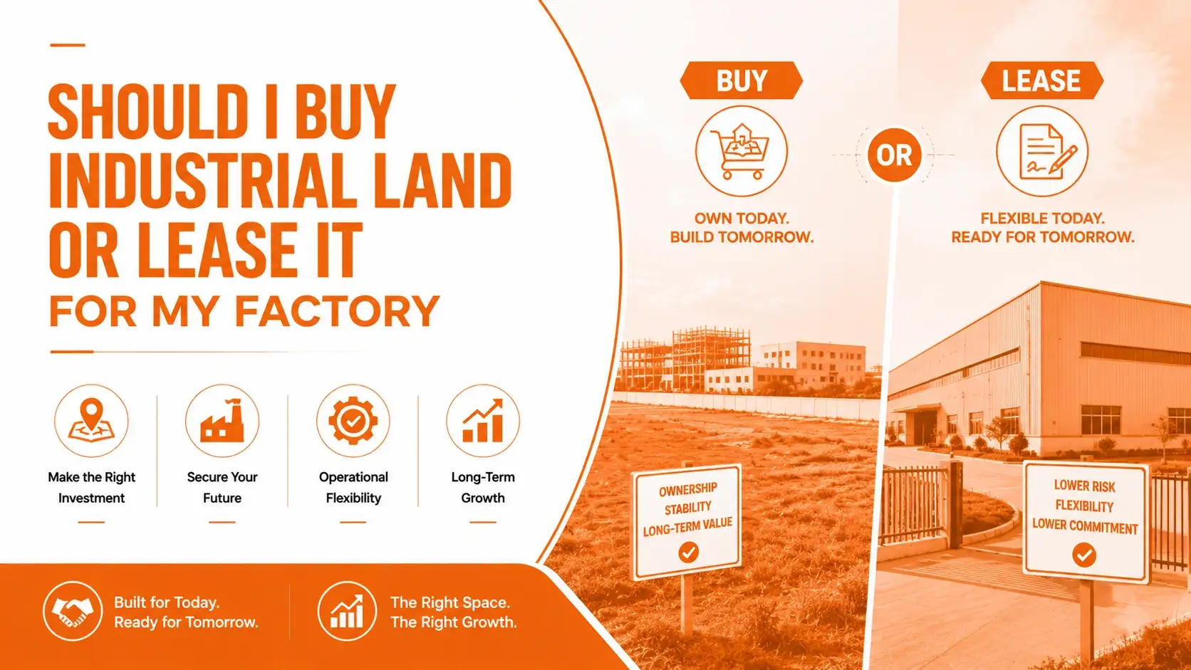Should I Buy Industrial Land or Lease It for My Factory Industrial land vs factory lease comparison