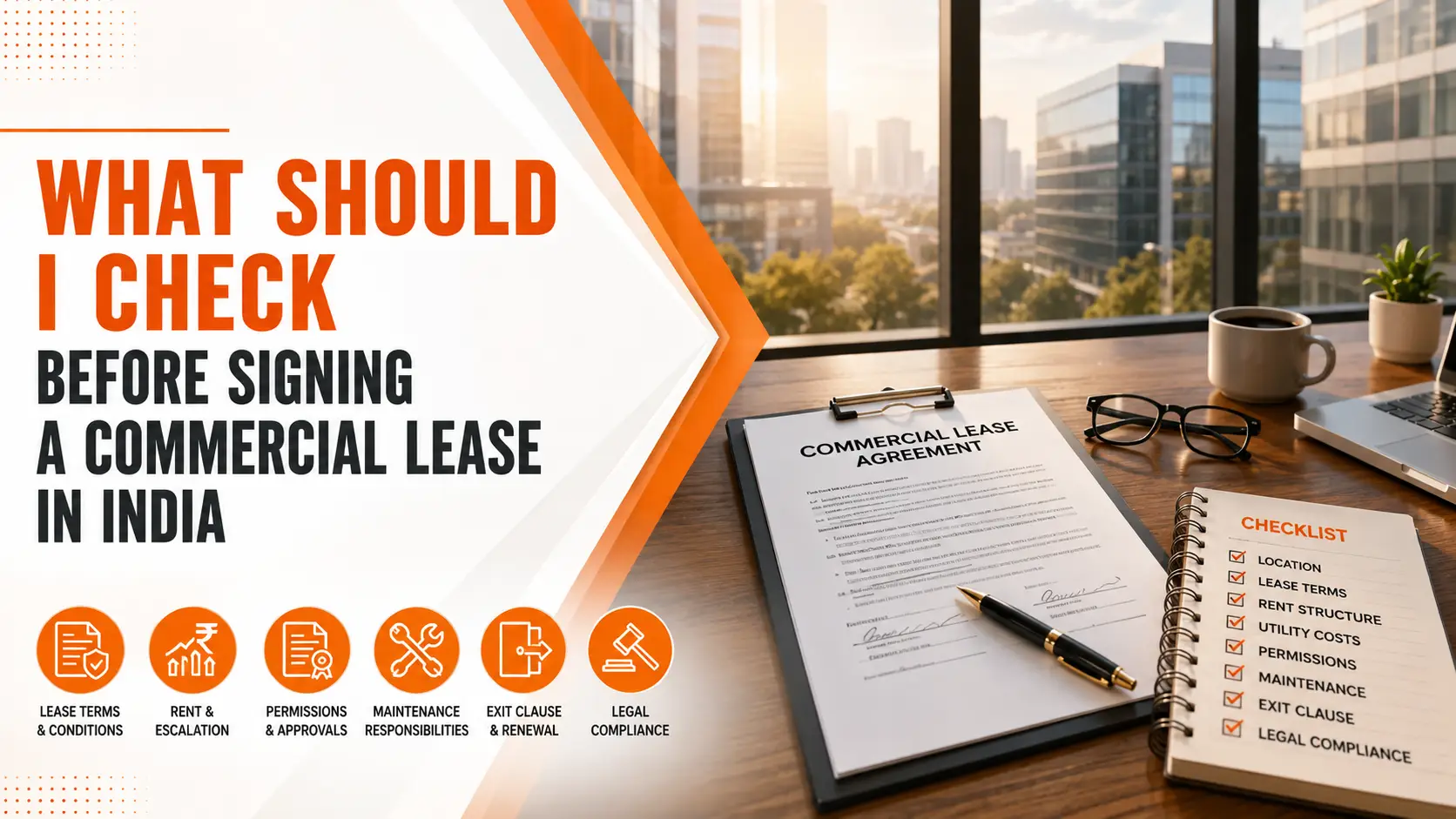 Commercial lease checklist in India