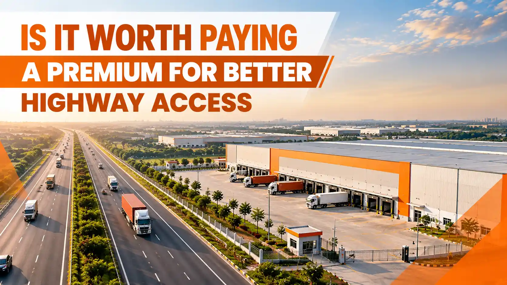Is it worth paying a premium for better highway access Industrial plot with highway access